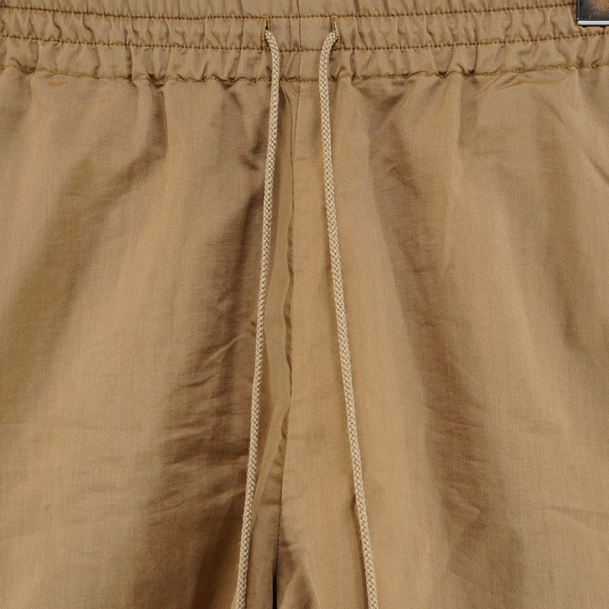 19SS LIGHT FINX POLYESTER SHORTS撥水加工 ポリエステル混 フィンクスコットン サイドスリット ワイド ハーフ パンツ ショーツ