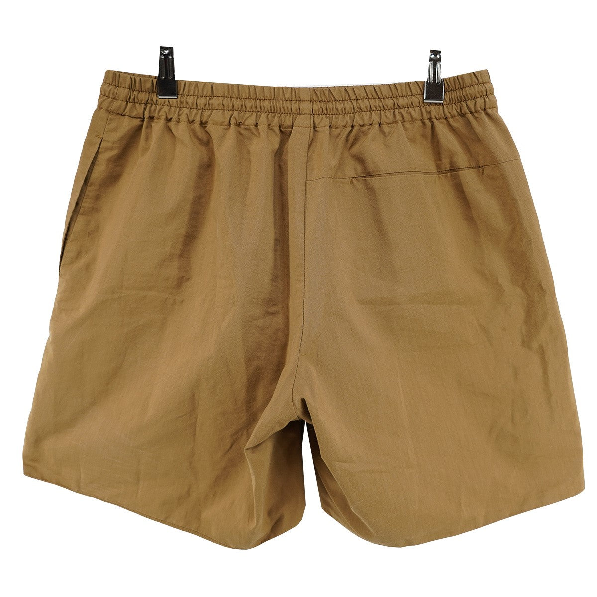 19SS LIGHT FINX POLYESTER SHORTS撥水加工 ポリエステル混 フィンクスコットン サイドスリット ワイド ハーフ パンツ ショーツ
