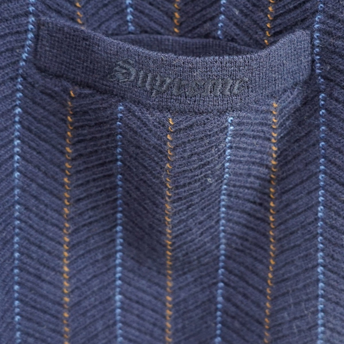 25SS Herringbone Cardiganロゴ ヘリンボーン 襟付き ニット カーディガン