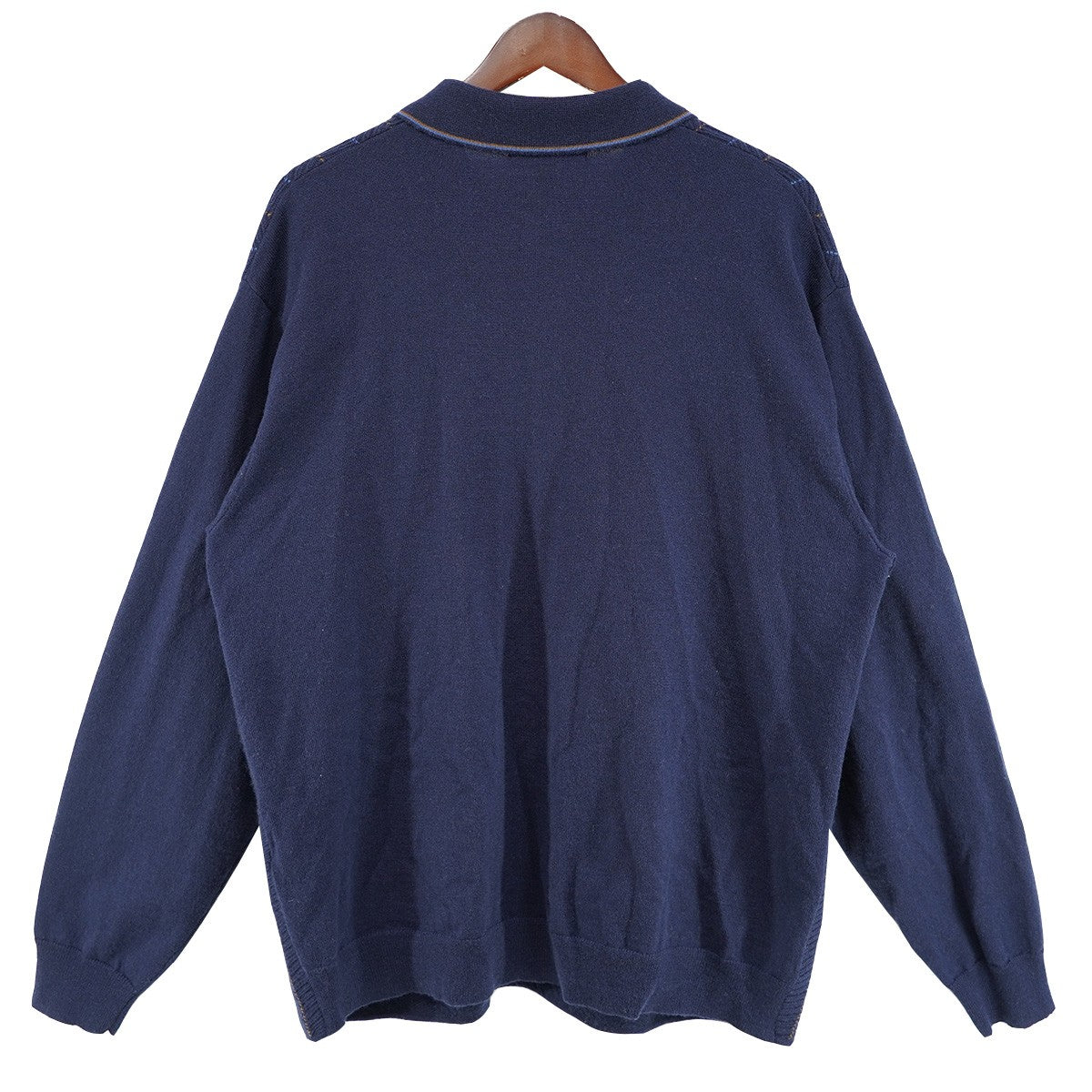 25SS Herringbone Cardiganロゴ ヘリンボーン 襟付き ニット カーディガン