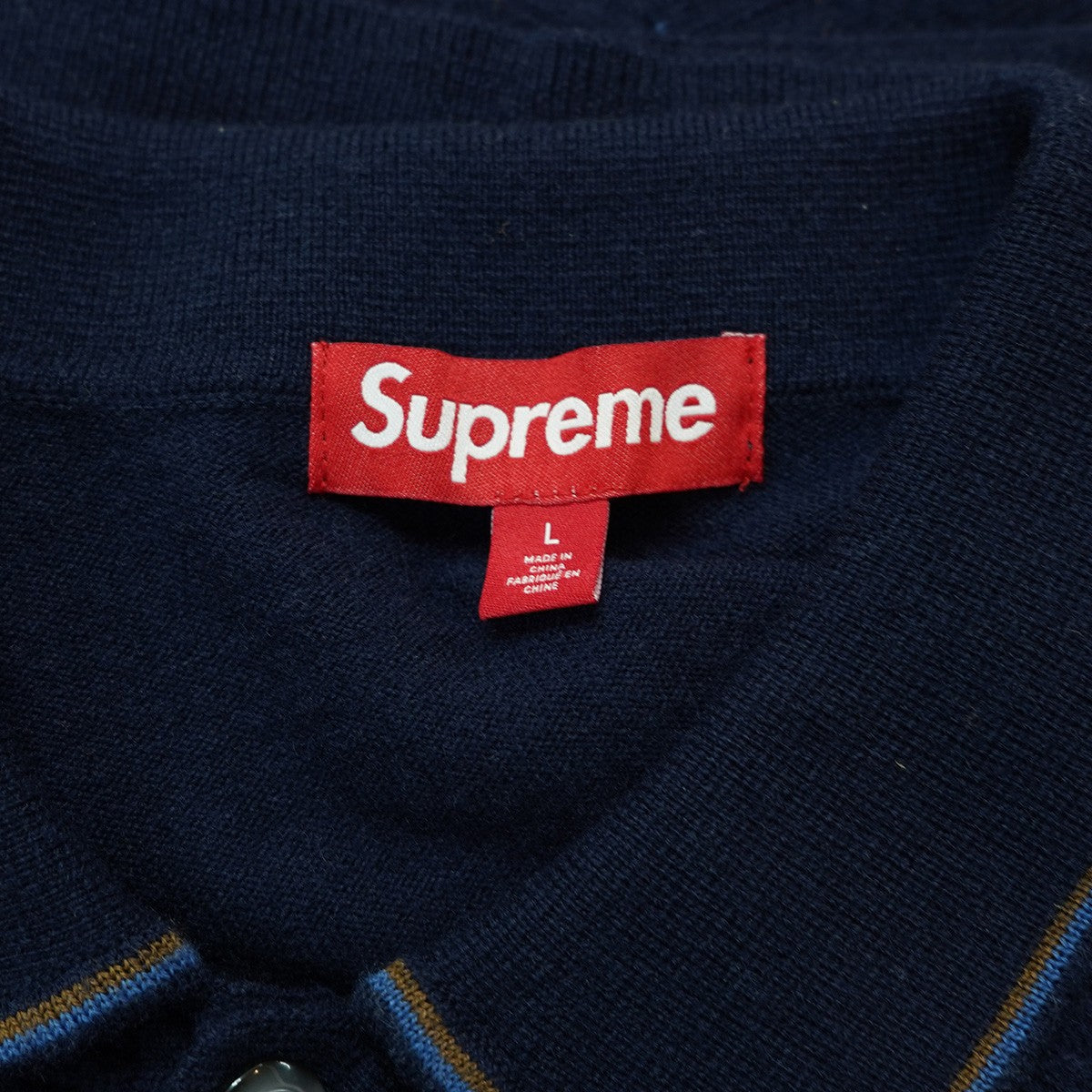 25SS Herringbone Cardiganロゴ ヘリンボーン 襟付き ニット カーディガン