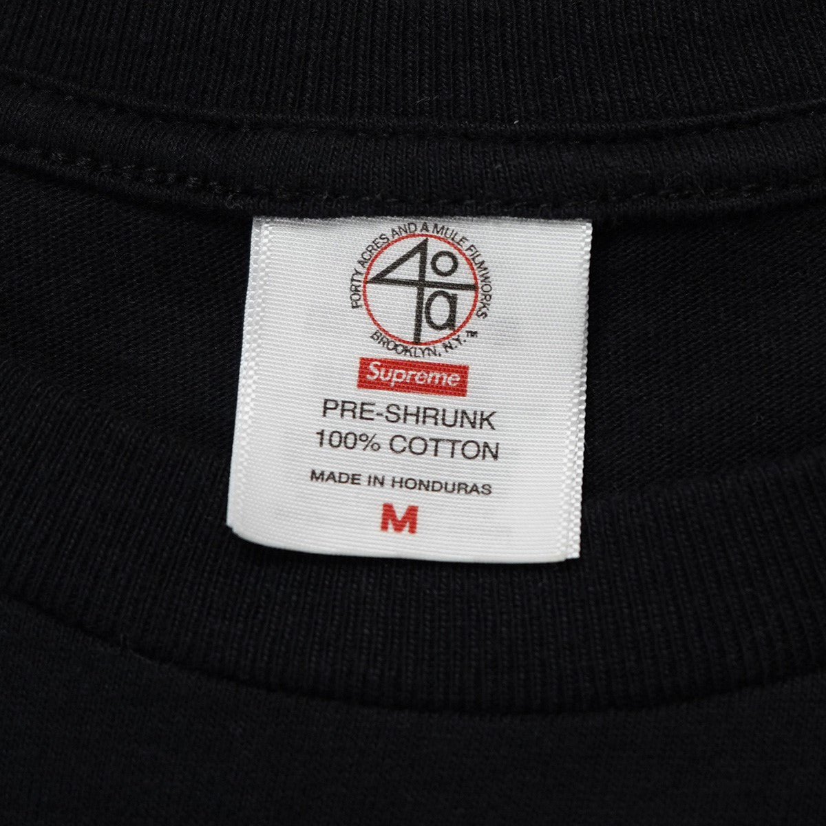 Supreme 25SS 40 Acres Spike Tee スパイク・リー 40 Acres and a Mule Filmworksフォト グラフィック ロゴ バックプリント 半袖 Tシャツ 古着・中古-5枚目のアイテム画像