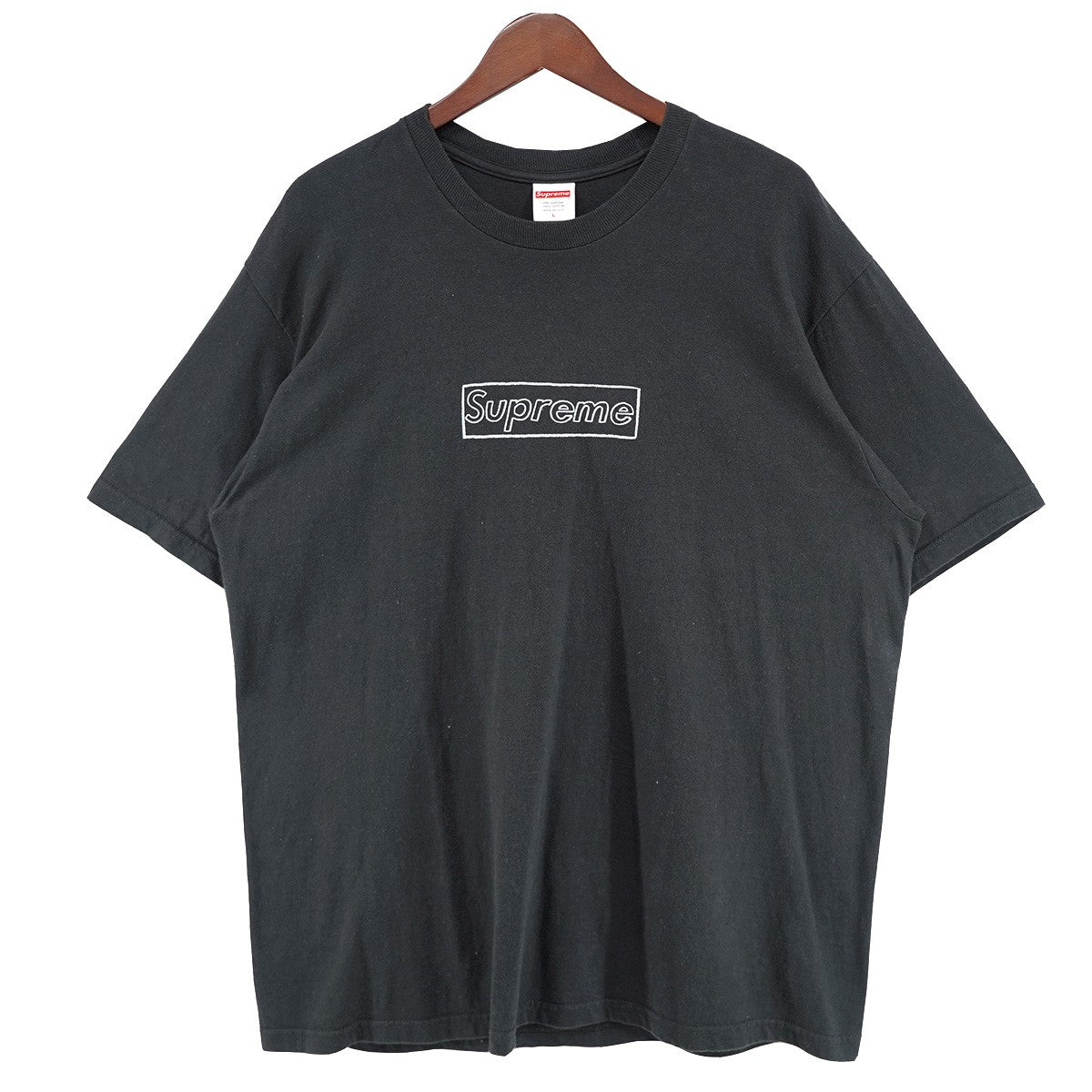Supreme 21SS KAWS Chalk Logo Teeカウズ チョーク ボックス ロゴ Tシャツ 古着・中古-1枚目のアイテム画像