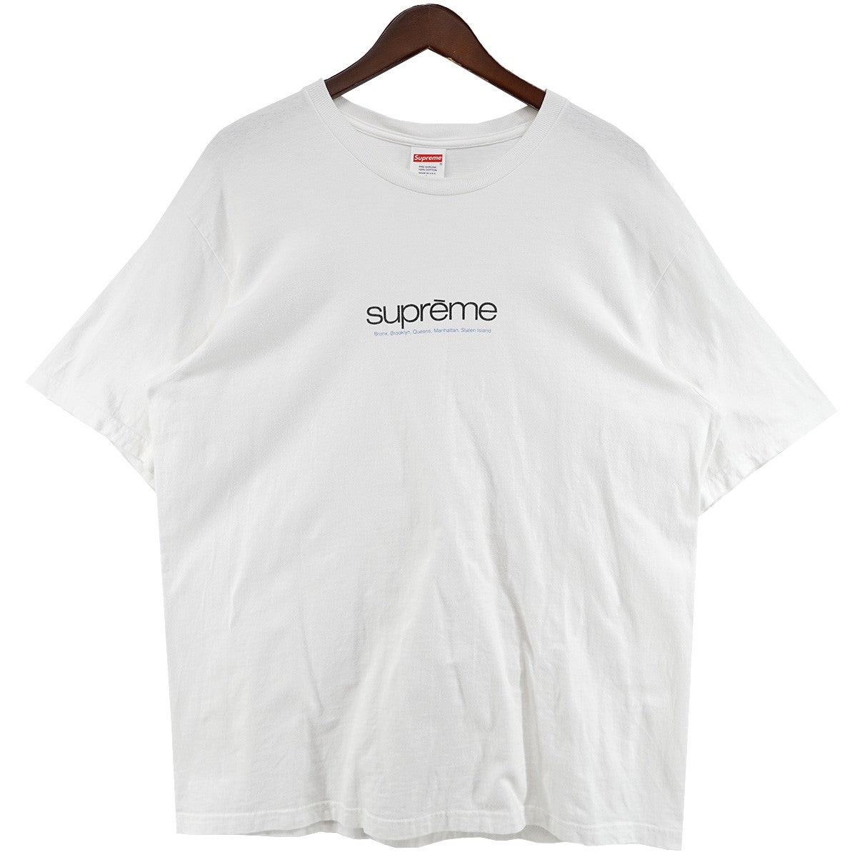 Supreme 21SS Five Boroughs Teeファイブ ボロース ニューヨーク 行政区 クラシック ロゴ プリント Ｔシャツ 古着・中古-1枚目のアイテム画像