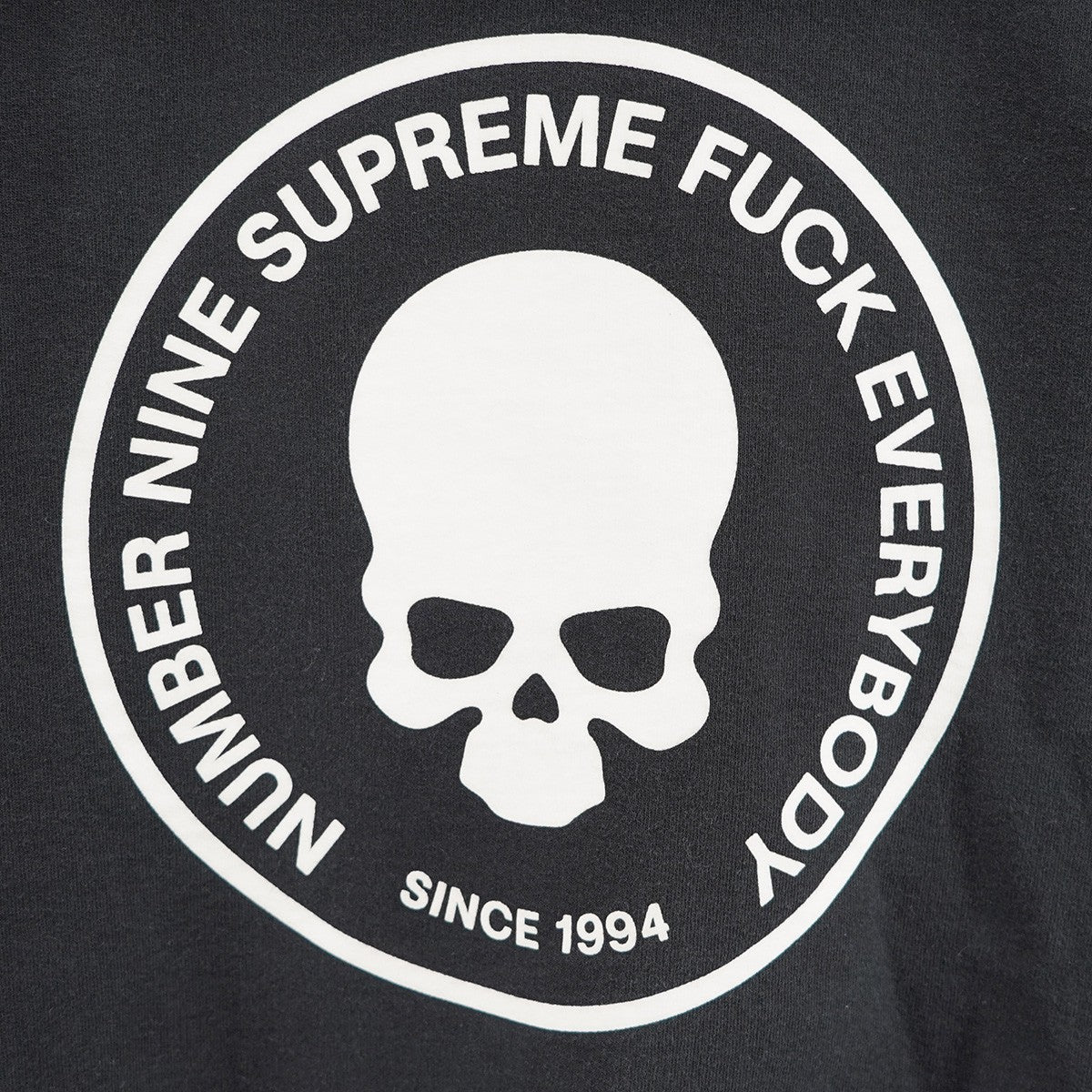25AW  Number (N)ine Hooded Sweatshirtナンバーナイン コラボ スカル ウォッシュ加工 フーデッドスウェットシャツ パーカー