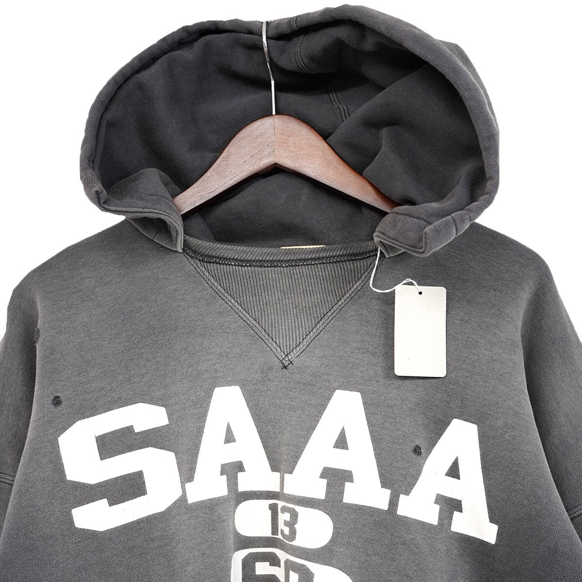 25AW BB AFTER HOODED DBL FC ／ SAA ／ NVY  ヴィンテージ Vintage ダメージ加工後付け パーカー フーディー