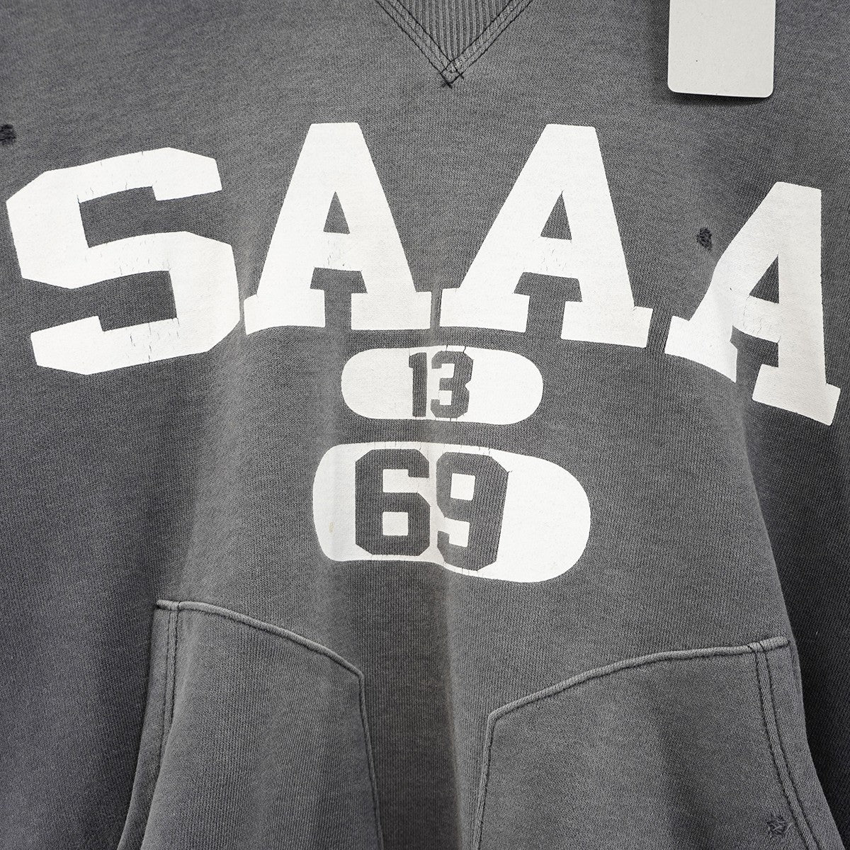25AW BB AFTER HOODED DBL FC ／ SAA ／ NVY  ヴィンテージ Vintage ダメージ加工後付け パーカー フーディー