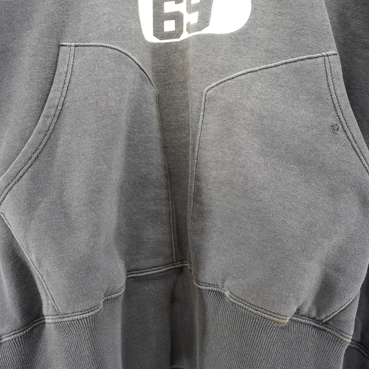 25AW BB AFTER HOODED DBL FC ／ SAA ／ NVY  ヴィンテージ Vintage ダメージ加工後付け パーカー フーディー