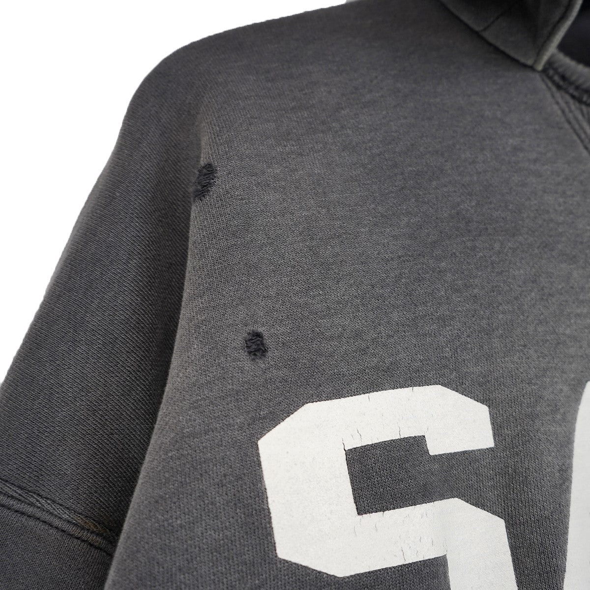 25AW BB AFTER HOODED DBL FC ／ SAA ／ NVY  ヴィンテージ Vintage ダメージ加工後付け パーカー フーディー