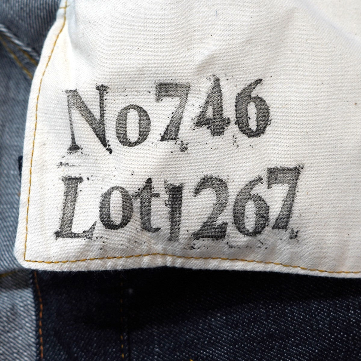 × Dappers S409XXX M-47 Second Half LOT1267 No． 746 1947年後半期 過渡期モデルステッチ サーモンピンク フラッシャー ジーンズ デニム パンツ