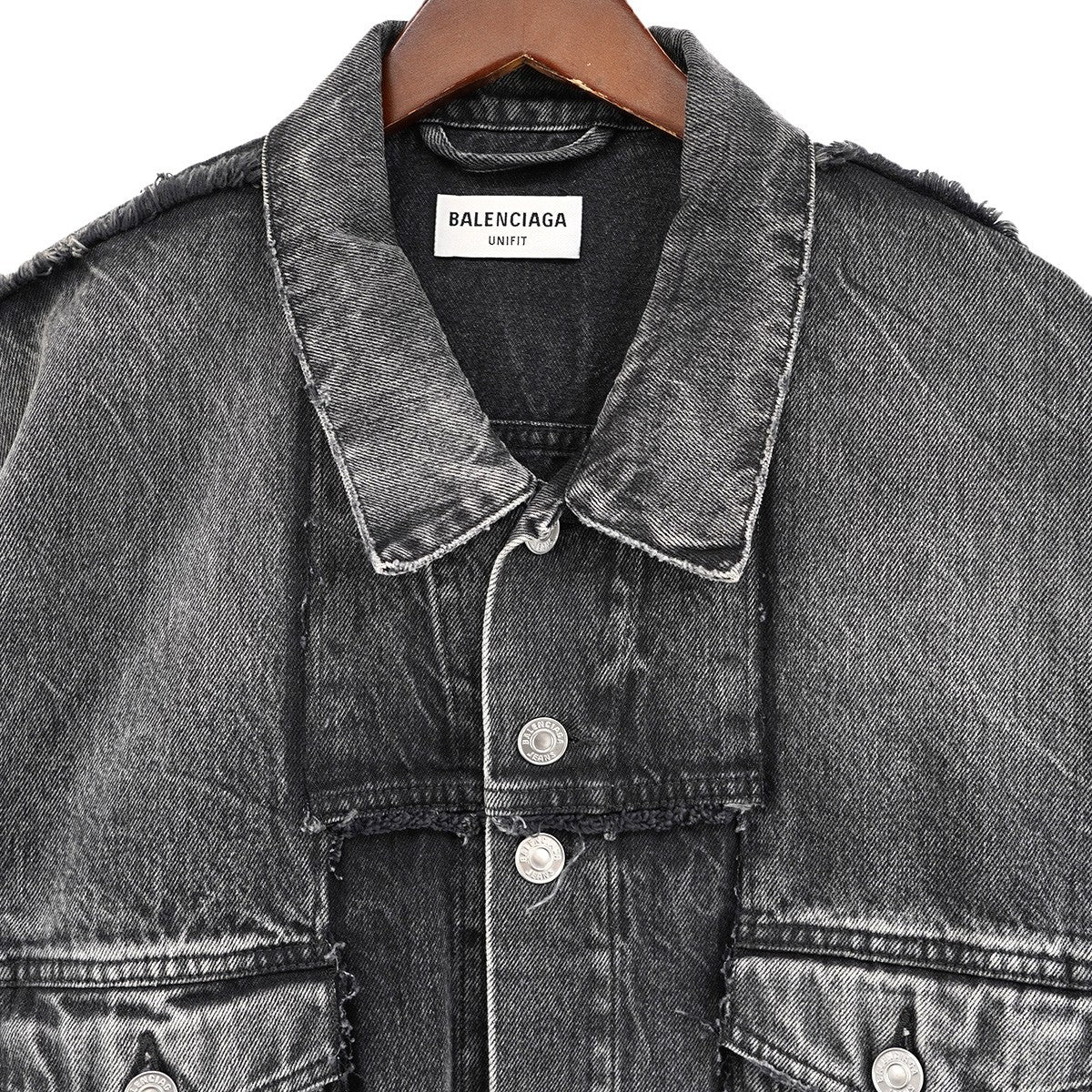 22SS Oversized Cut-up Denim Jacket切りっぱなし レイヤード ヴィンテージ 加工 オーバーサイズ デニムジャケット