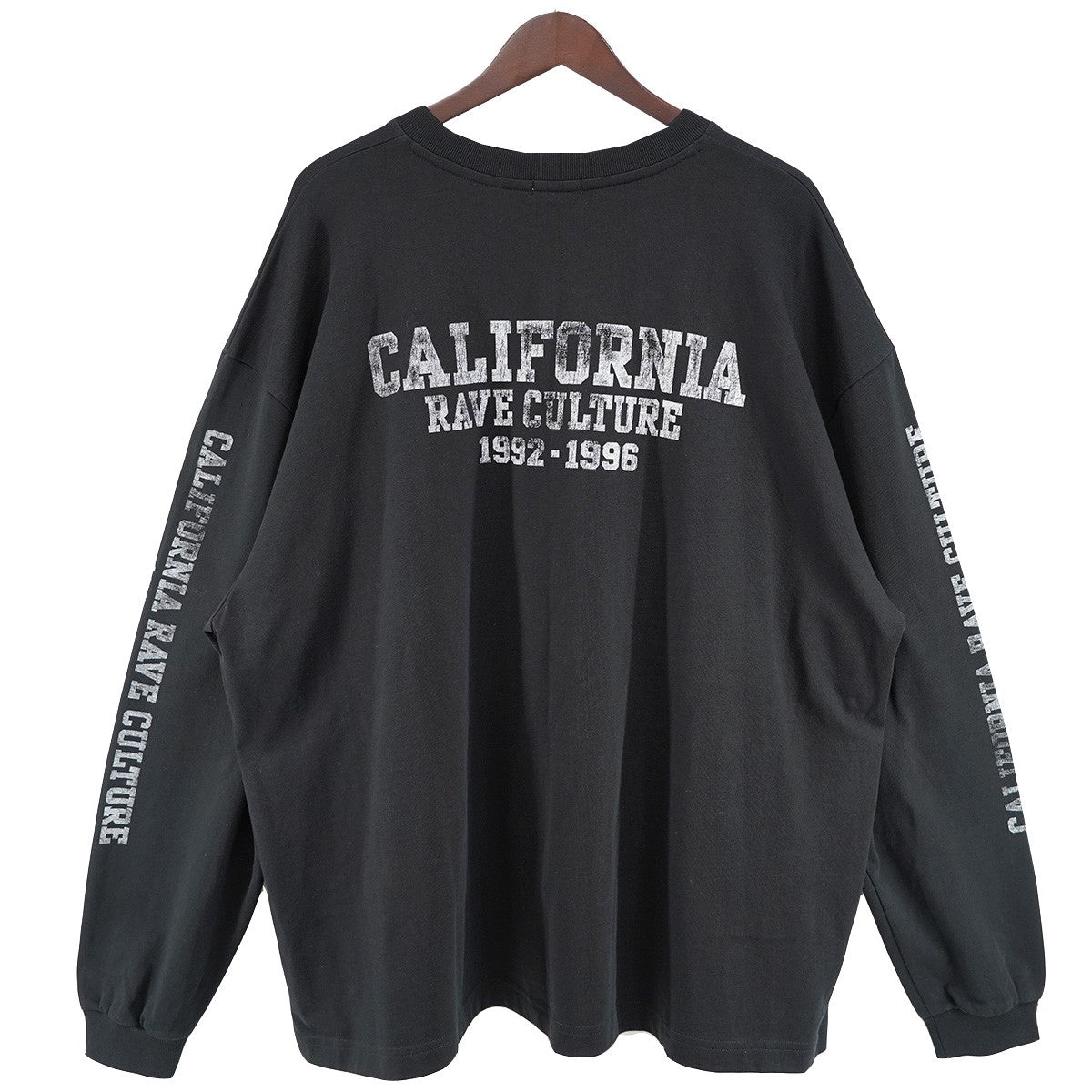 24AW Ca Rave Culture Long Sleeve Buffalo T-Shirtカリフォルニア ロゴ ワイド ロングスリーブ ロンT 長袖Tシャツ