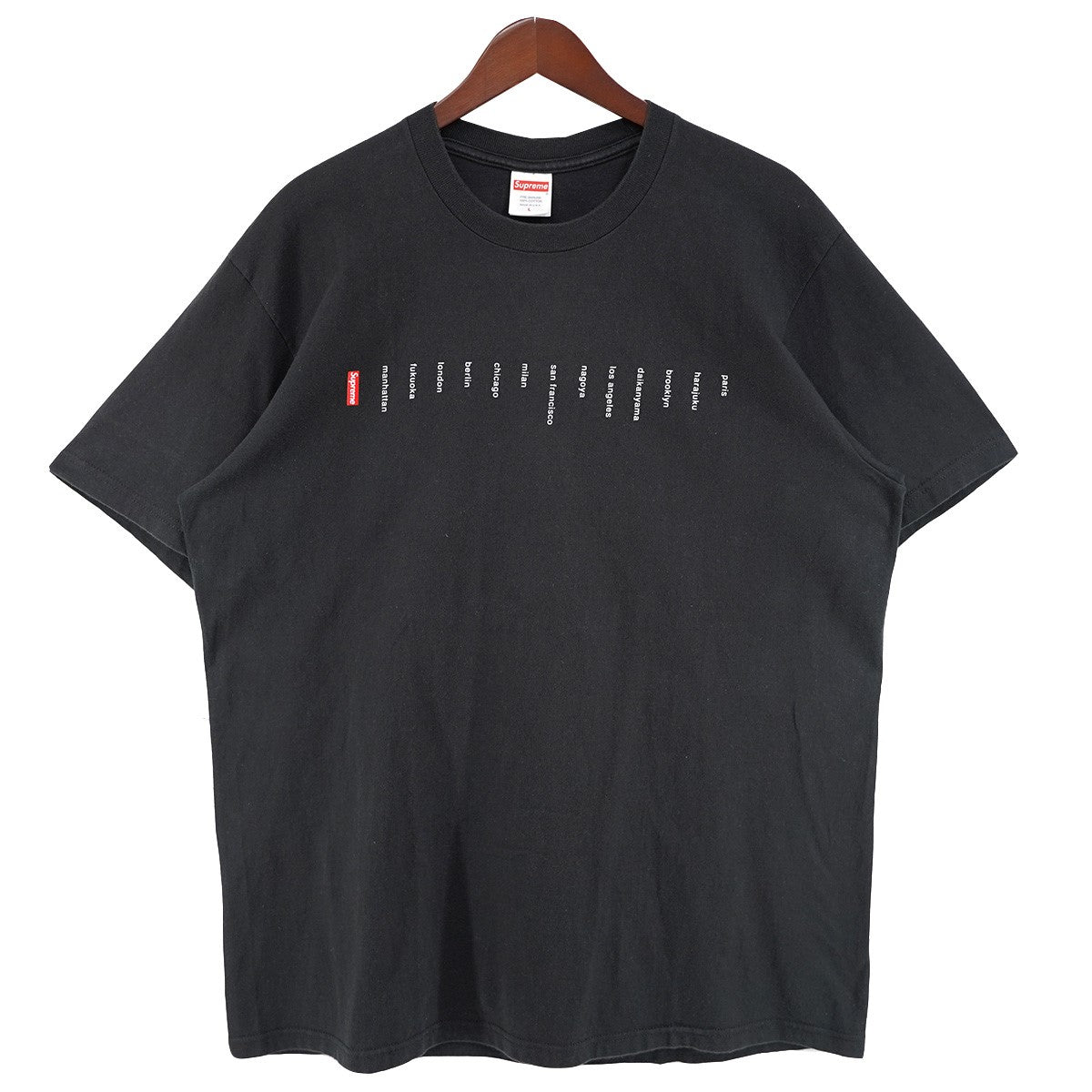 Supreme 23SS Location Tee ロゴ ロケーション Tシャツ 古着・中古-1枚目のアイテム画像