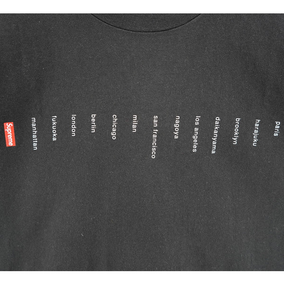 Supreme 23SS Location Tee ロゴ ロケーション Tシャツ 古着・中古-2枚目のアイテム画像