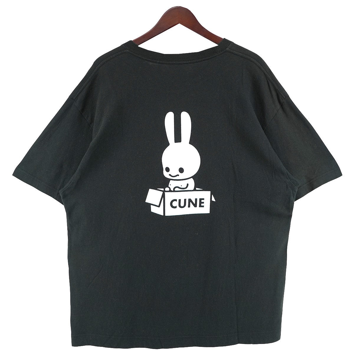 段ボール 捨て猫 ロゴ Tシャツ