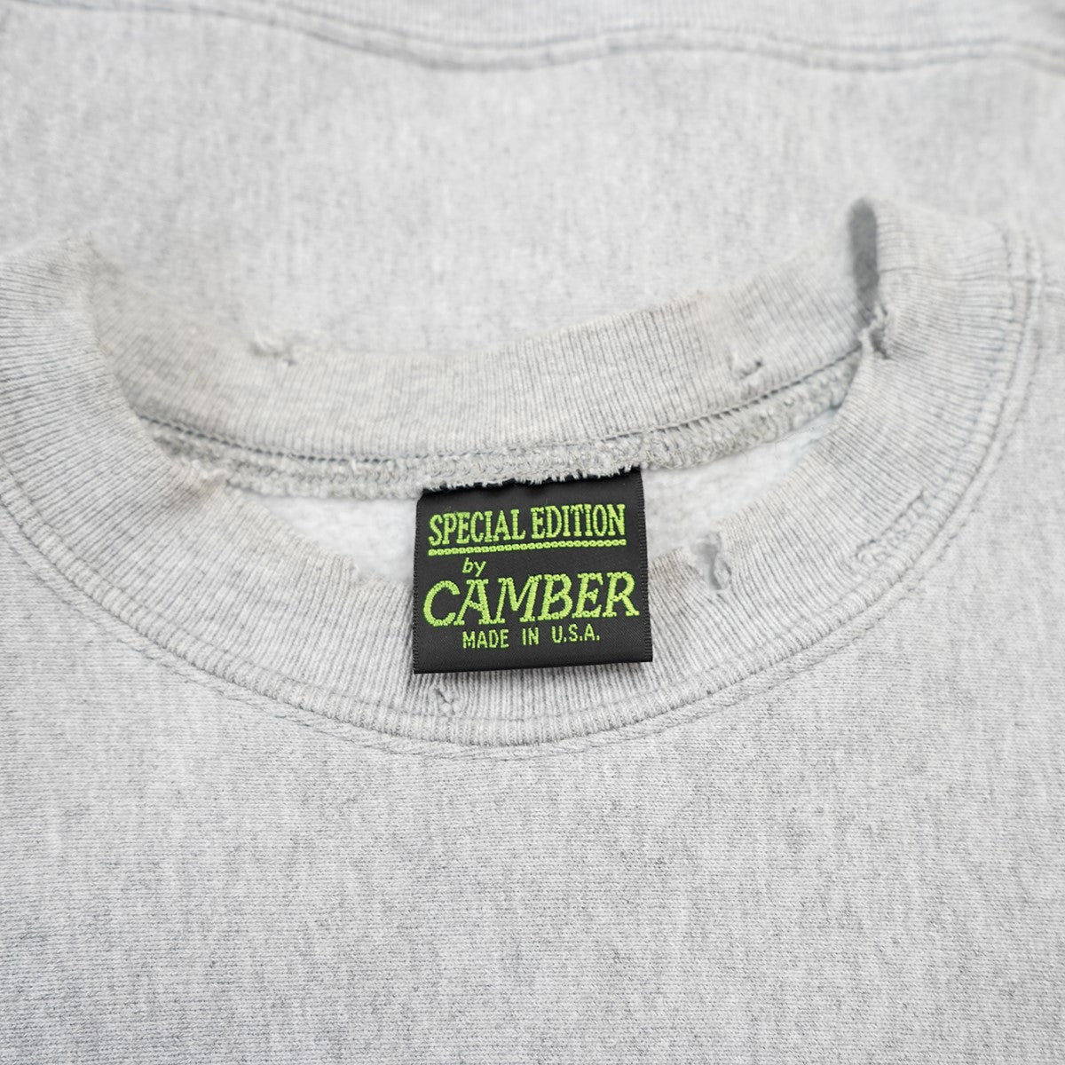 SNS × CAMBER クルーネックスウェットシャツ 12オンス裏起毛スウェット生地Sneakersnstuff スニーカーズエンスタッフ コラボ 織りネームタグ トレーナー