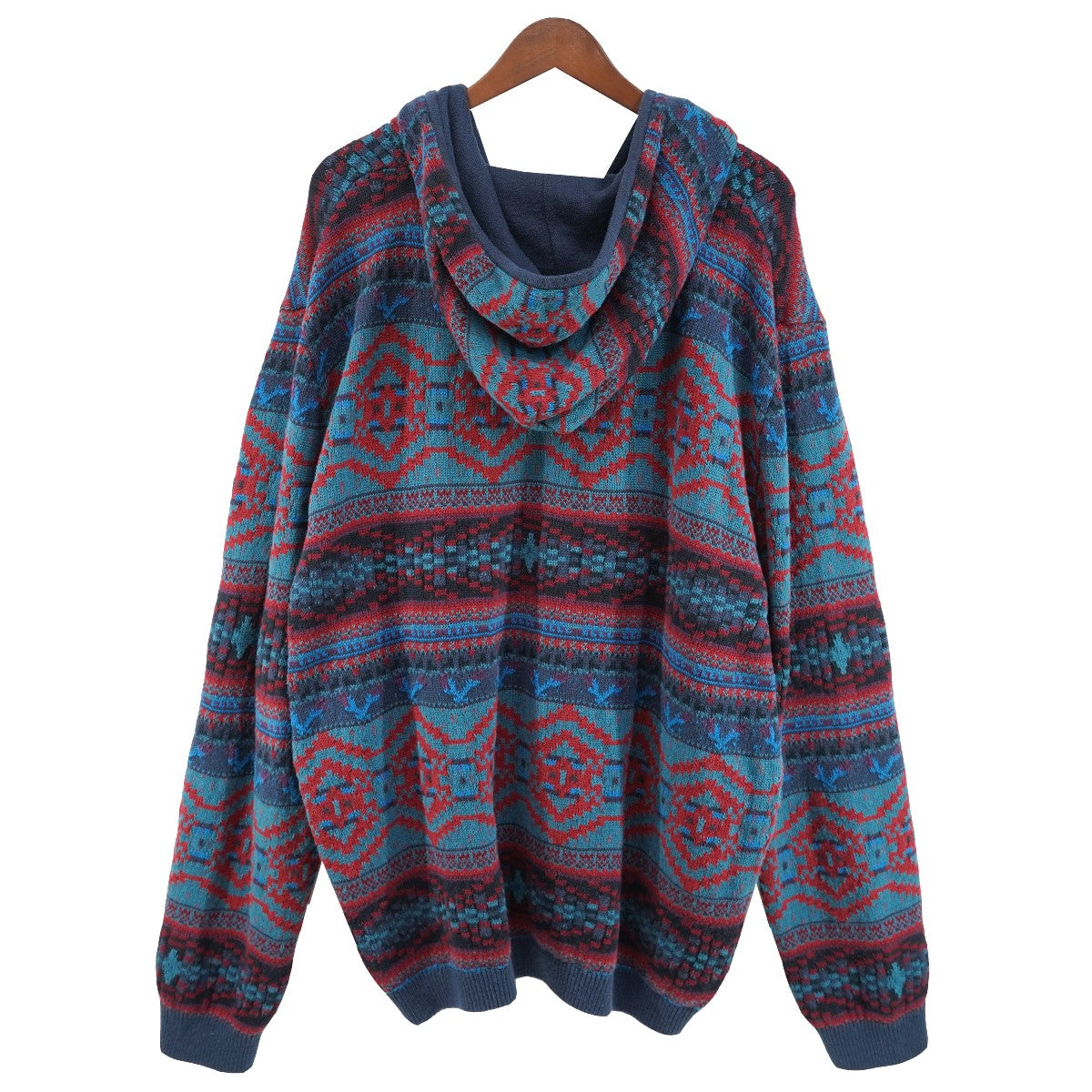 Hooded Zip Up Sweater フーデッド ジップ ニット セーター パーカー