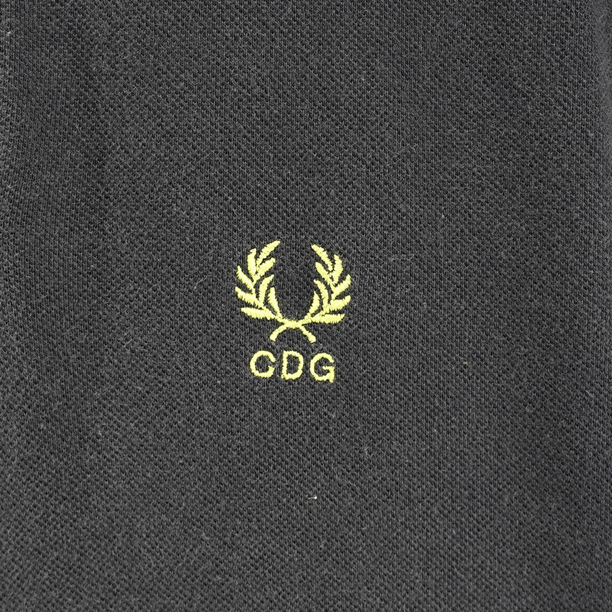 COMME des GARCONS SHIRT×FRED PERRY CDG 刺繍 ロゴ トリプルサイドライン コラボレーション ポロシャツ 古着・中古-3枚目のアイテム画像