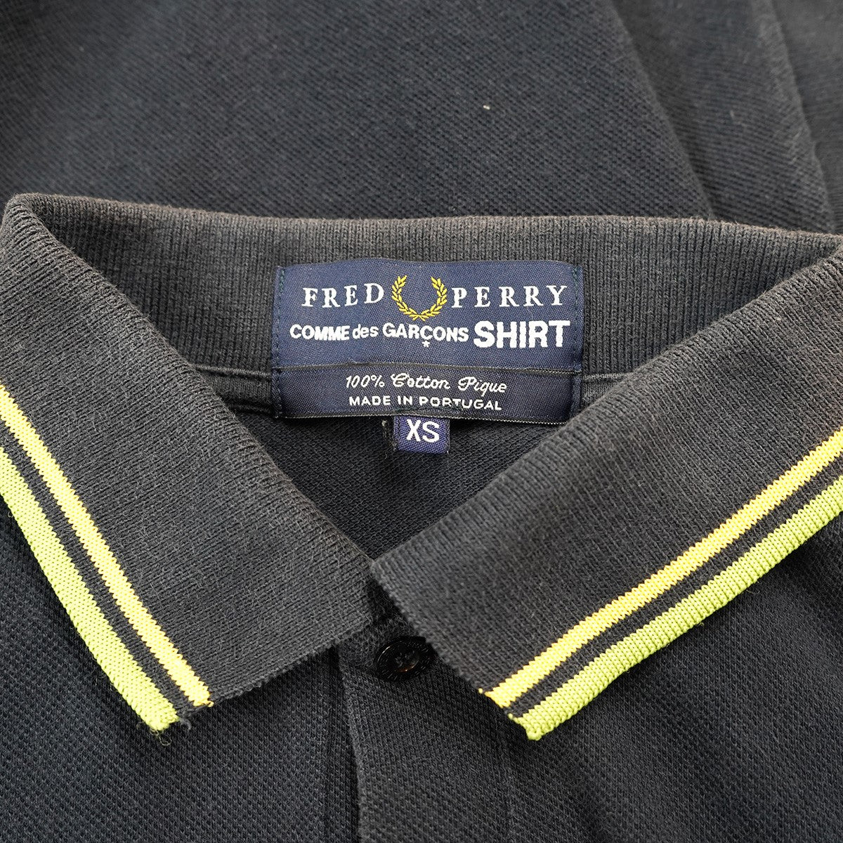 COMME des GARCONS SHIRT×FRED PERRY CDG 刺繍 ロゴ トリプルサイドライン コラボレーション ポロシャツ 古着・中古-8枚目のアイテム画像