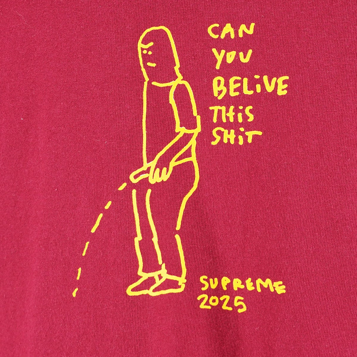 25SS Piss TeeMark Gonzalesロゴ マークゴンザレス デザイン ピス Tシャツ