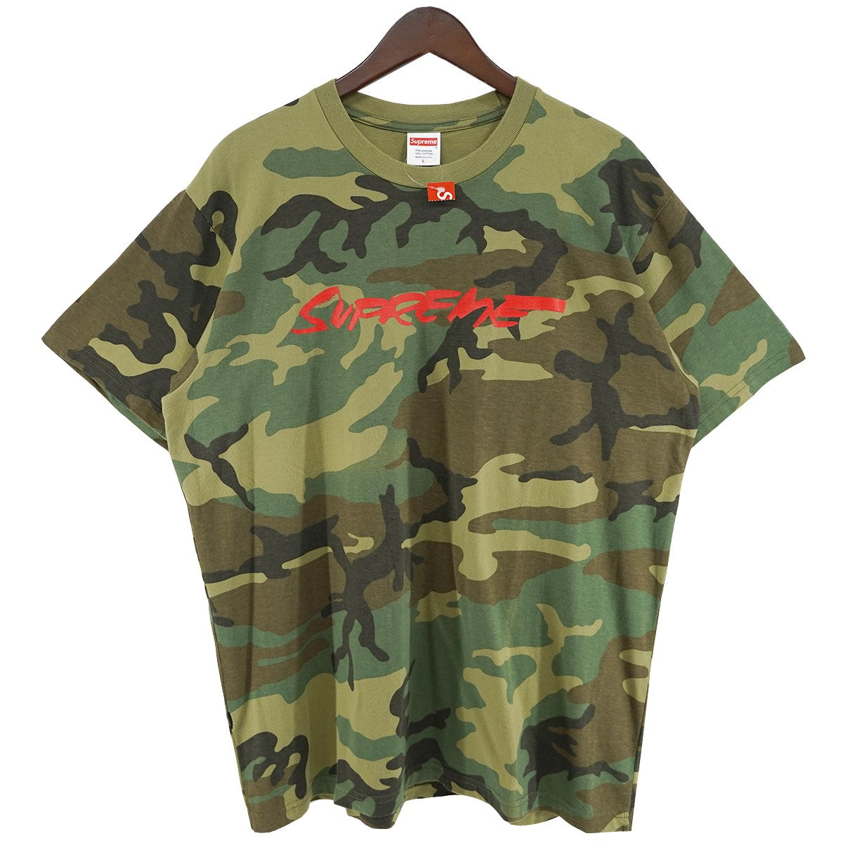 Supreme 20AW Futura Logo Teeフューチュラ フォント ロゴ JUSTICE FOR ALL プリント Tシャツ 古着・中古-1枚目のアイテム画像