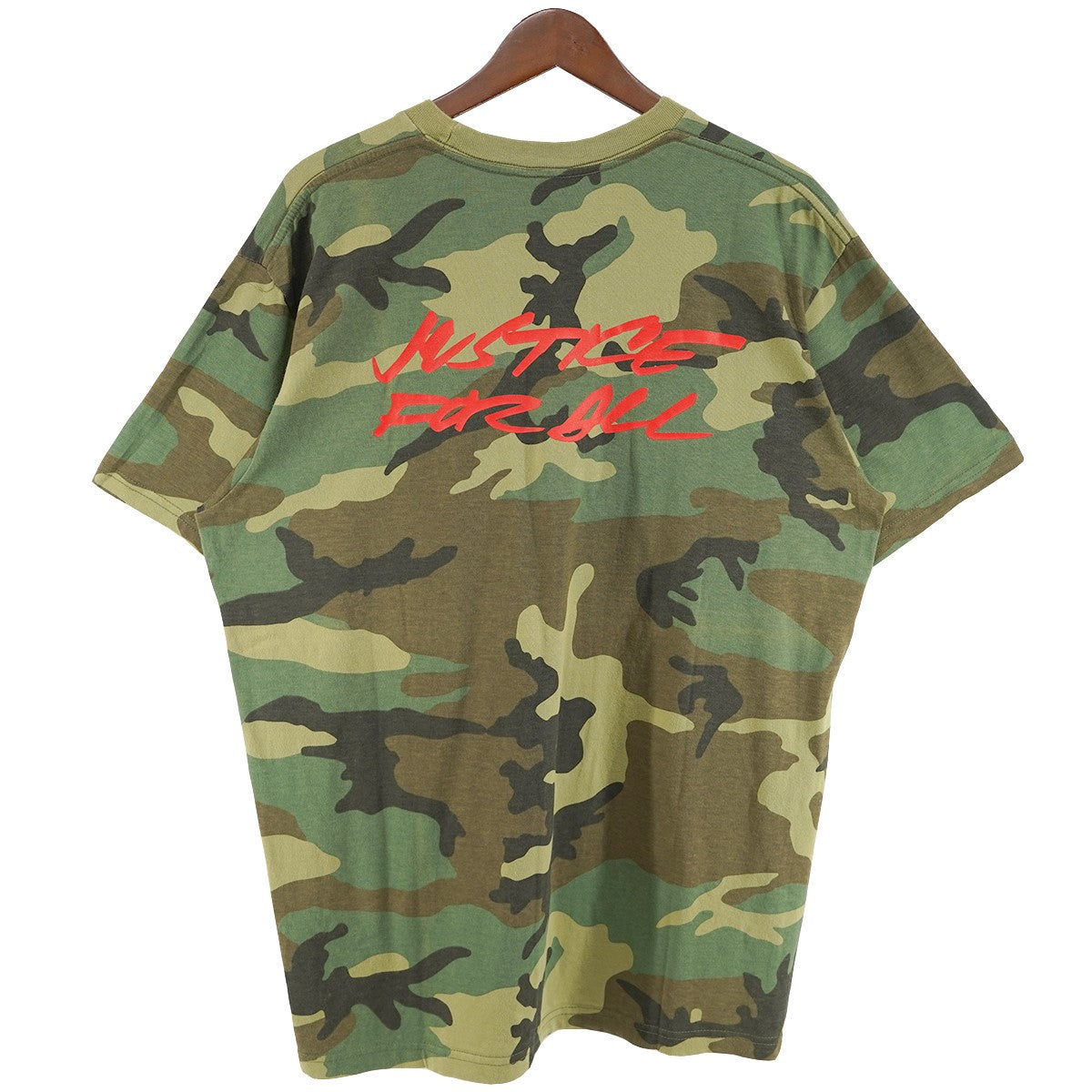 Supreme 20AW Futura Logo Teeフューチュラ フォント ロゴ JUSTICE FOR ALL プリント Tシャツ 古着・中古-2枚目のアイテム画像