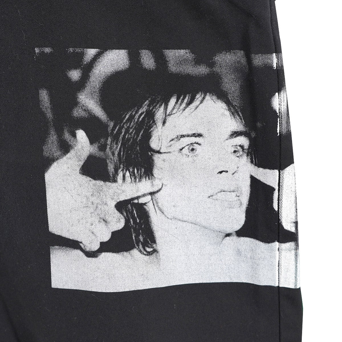 21SS Iggy Pop Work Shortイギー・ポップ フォト グラフィック カットオフ ロゴ ピスタグ ハーフ ワーク パンツ ショーツ