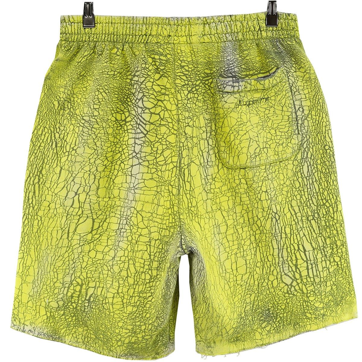23AW Crackle Sweatshort カットオフクラック ひび割れ プリント ポケット ロゴ 刺繍 ショーツ イージー スウェット ハーフ パンツ