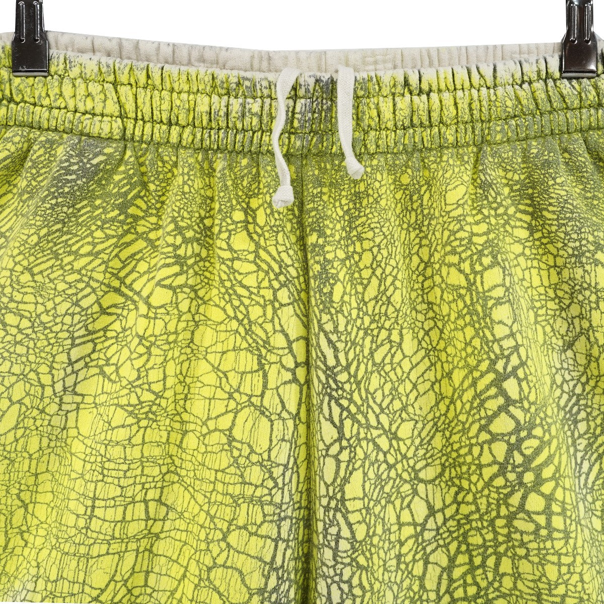 23AW Crackle Sweatshort カットオフクラック ひび割れ プリント ポケット ロゴ 刺繍 ショーツ イージー スウェット ハーフ パンツ