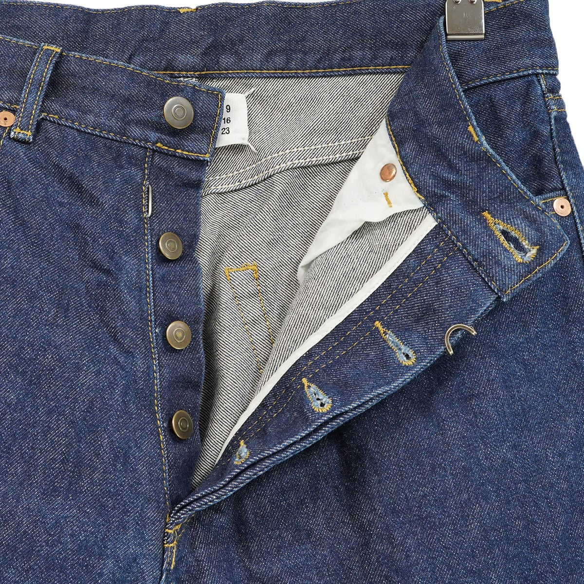 22AW 5-POCKET STRAIGHT JEANS5ポケット 4ステッチ フック ボタンフライ ストレート ジーンズ デニム パンツ