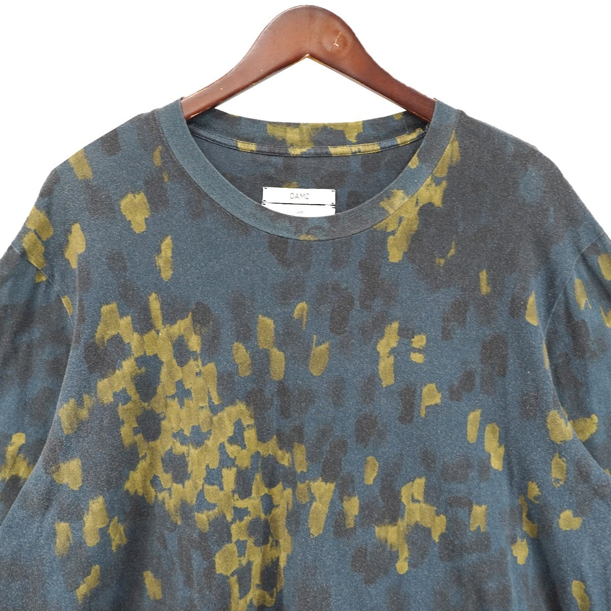 Pulse T-Shirt Camo ジャスパー・ジョーンズ テーマ アブストラクション テキスタイル ドットミリタリー 半円状切替 バックヨーク Tシャツ