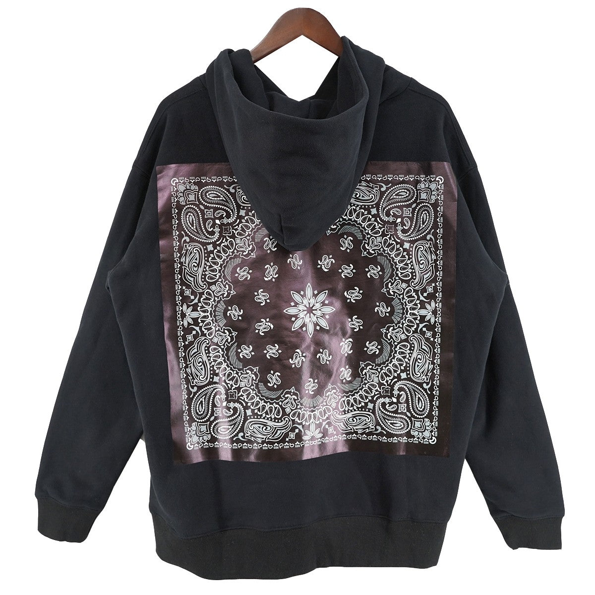 ロゴ バンダナ ペイズリー パーカー
