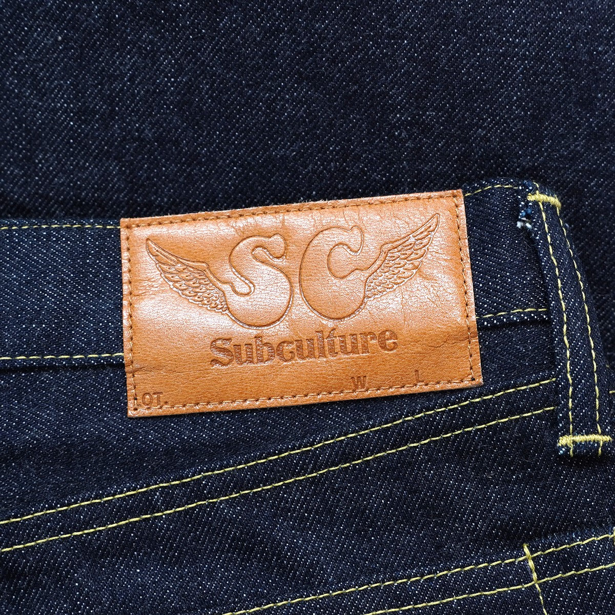 SC DENIM PANTS S01XX 1940年代 過渡期モデル SILVER925 刻印ボタンヘリンボーンスレキ ロゴ レザーパッチ セルビッジ 赤耳 ジーンズ デニム パンツ