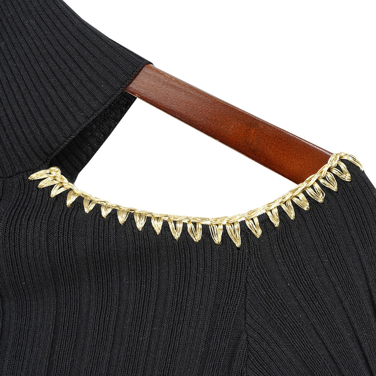 23AW Light Viscose Rib Open Shoulder Blouseライトビスコース タートルネック クロシェステッチ オープンショルダー ブラウス