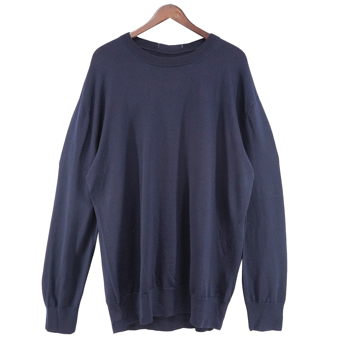 24AW Midweight Wool Crew-Neck Sweater SWEATER CN LS - OVER FITミッドウェイト ウール オーバーフィット クルーネック ニット セーター