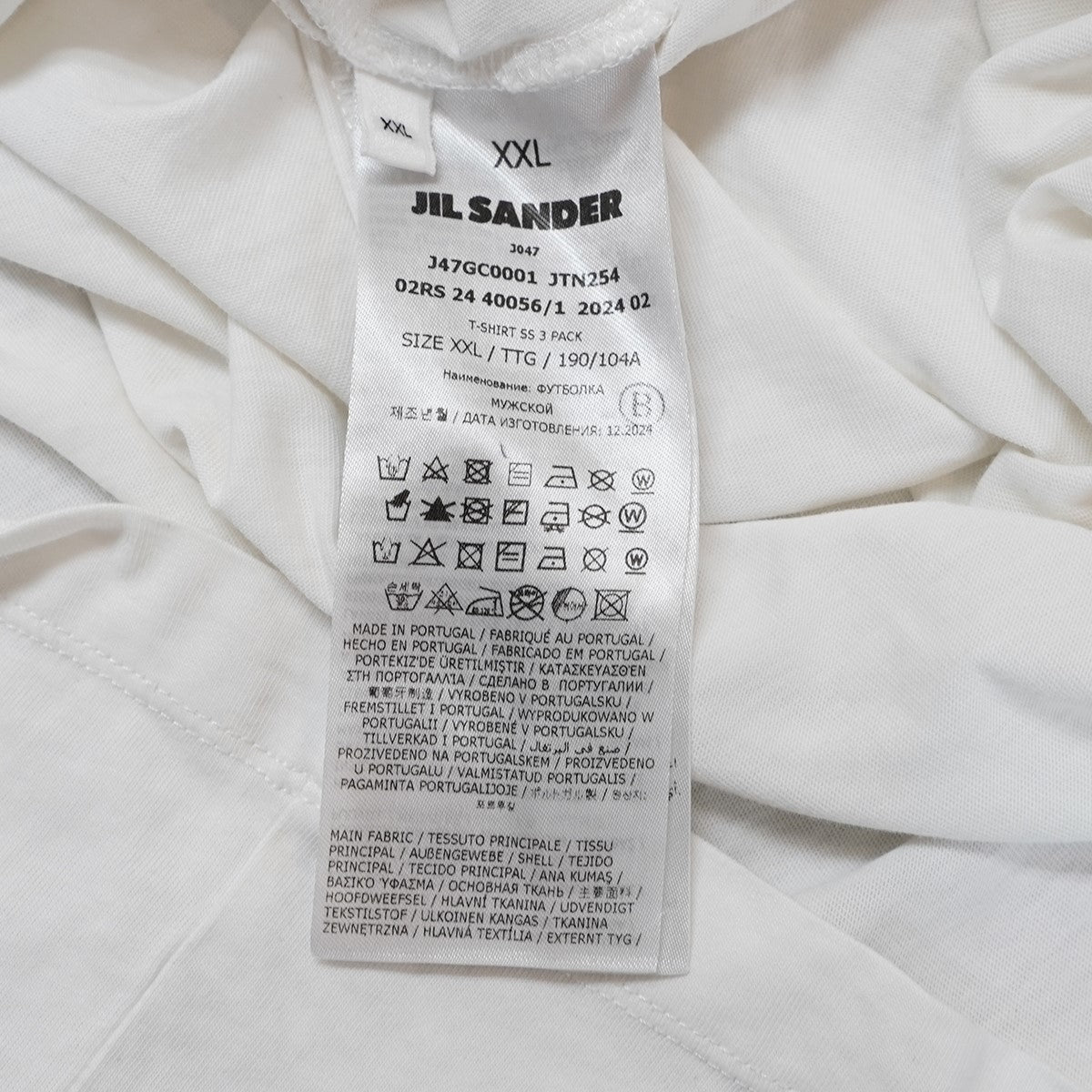 クルーネック ロゴ ラベル Tシャツ