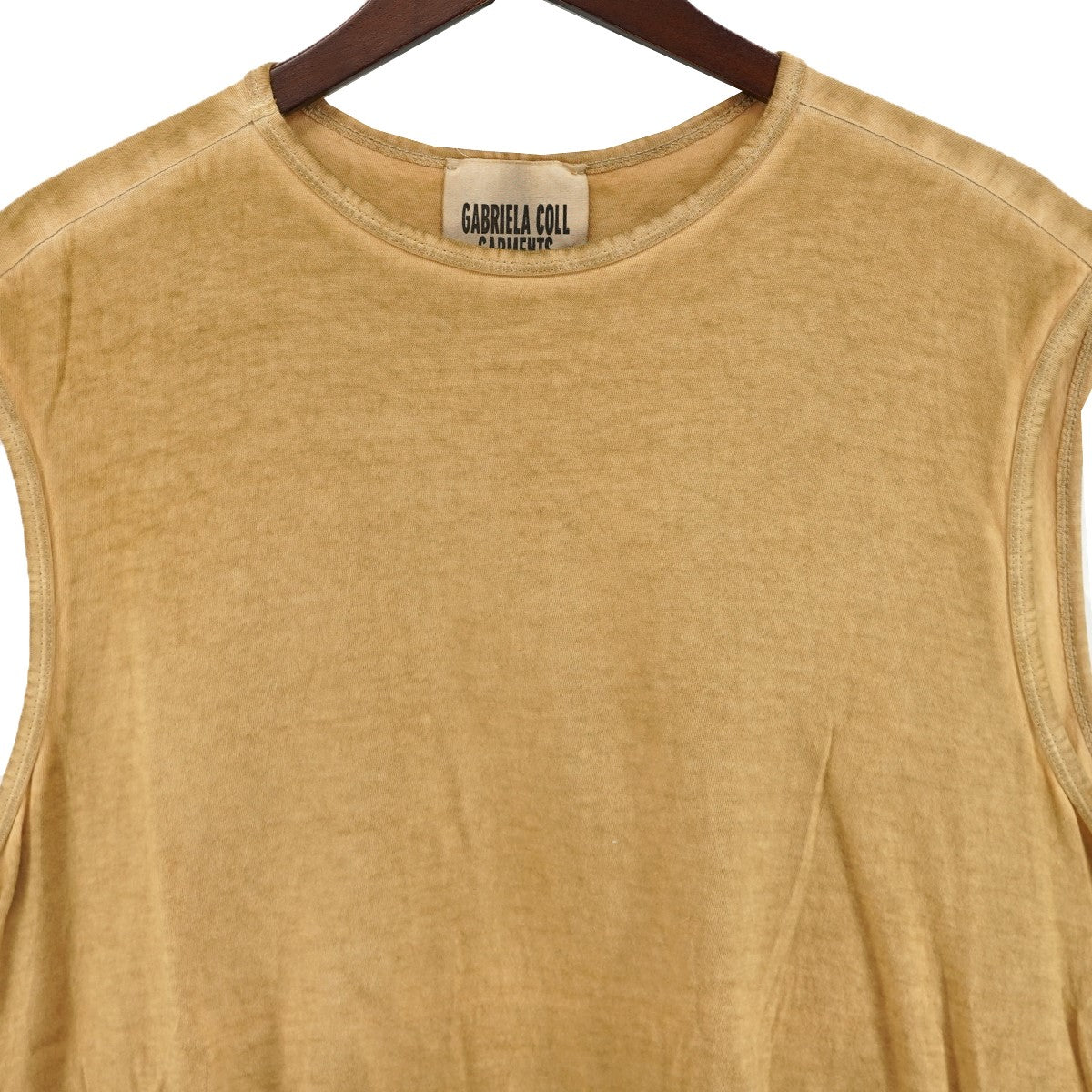 23SS No．33 Sleeveless T-Shirt (Sand Wash)ウォッシュ加工 スリーブレス ノースリーブ Tシャツ タンクトップ