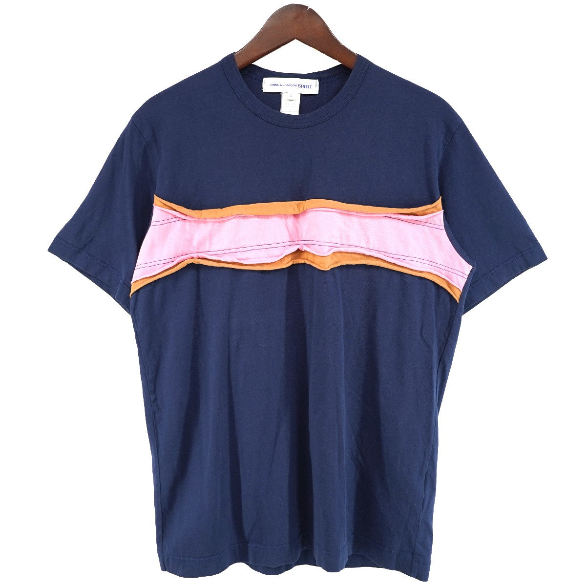 13SS 胸パネル 異素材立体切替 Tシャツ