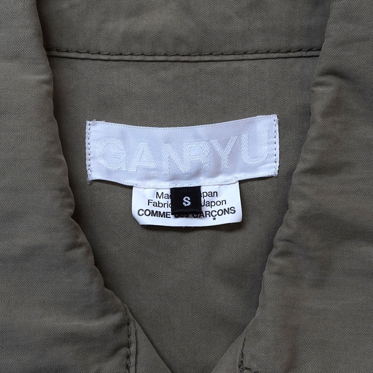 GANRYU 16AW 綿ナイロン高密度ツイル 製品洗い加工 フラップポケット 長袖 ミリタリー ワーク シャツ 古着・中古-4枚目のアイテム画像