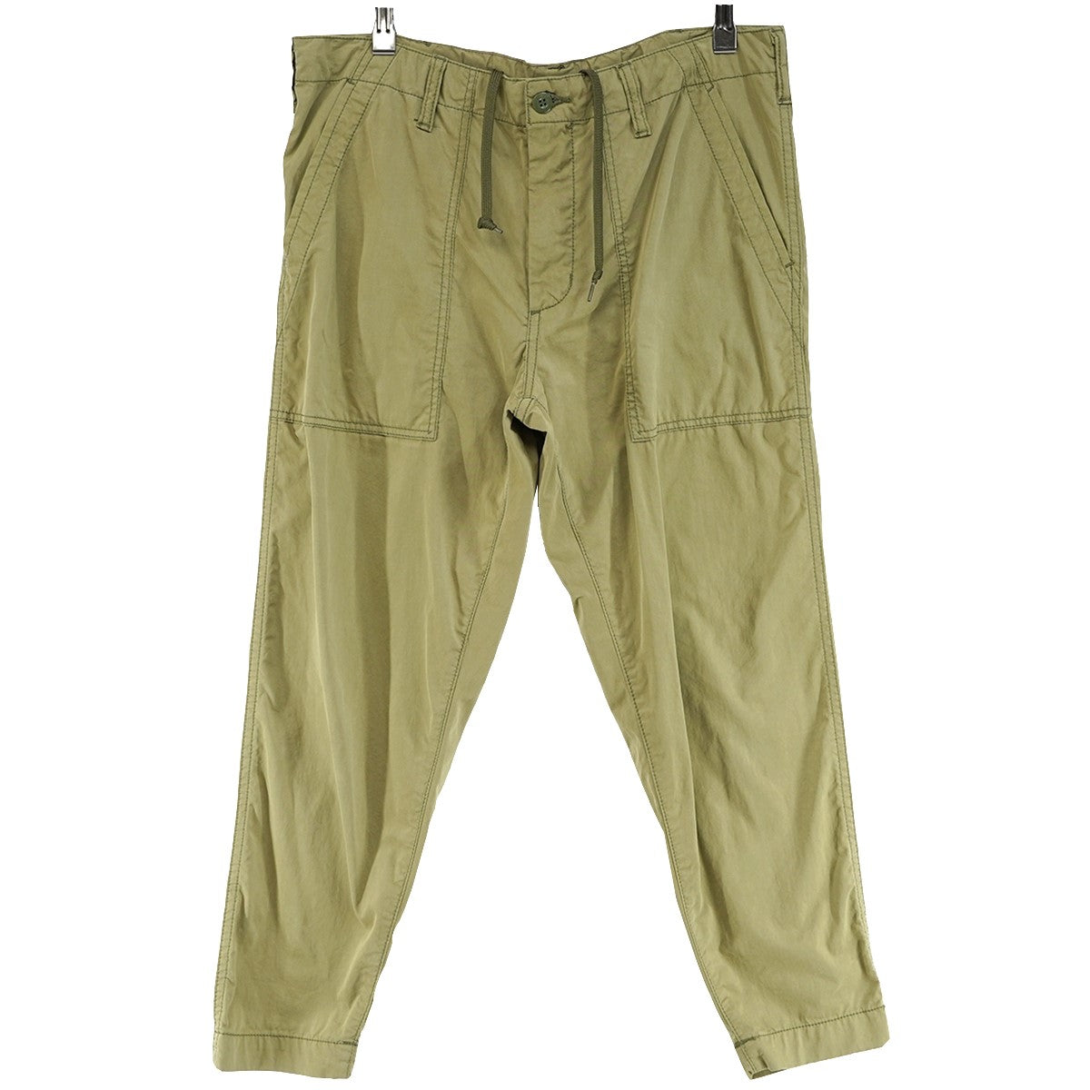 GANRYU 16AW 綿ナイロン 製品洗い テーパード ファティーグ ベイカー イージー パンツ 古着・中古-1枚目のアイテム画像