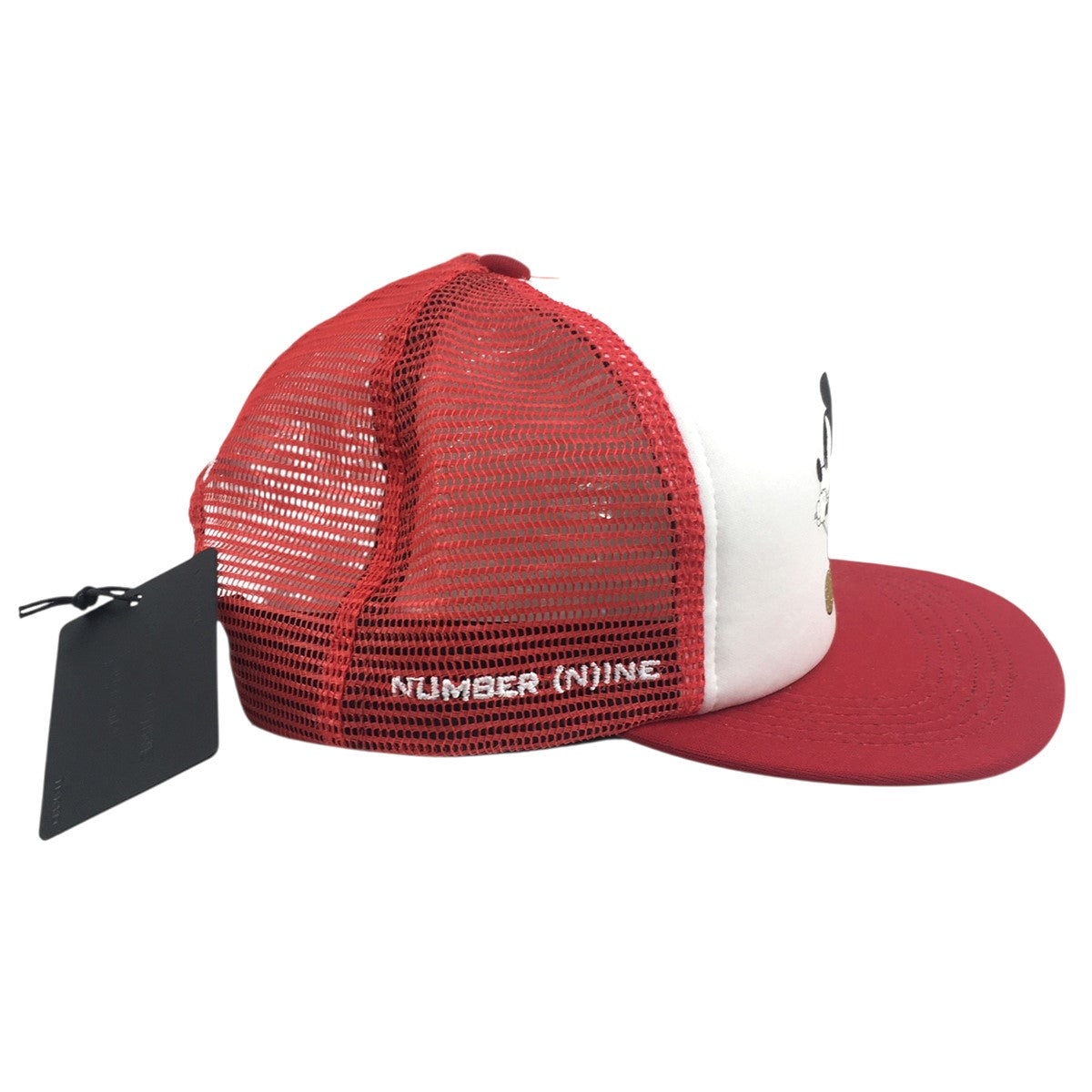 25AW Number (N)ine x Mickey Mouse Mesh Back 5-Panelロゴ ナンバーナイン x ミッキーマウス メッシュ バック 5 パネル キャップ