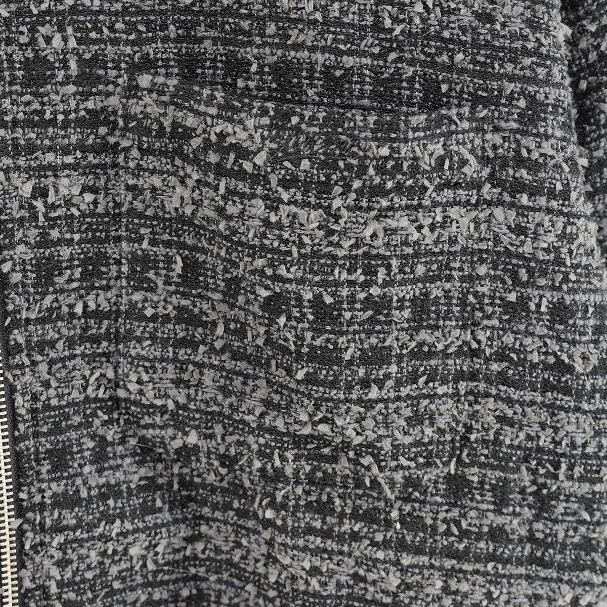 26SS Boucle Zip Up Shirtブークレ チェック ジップアップ シャツ