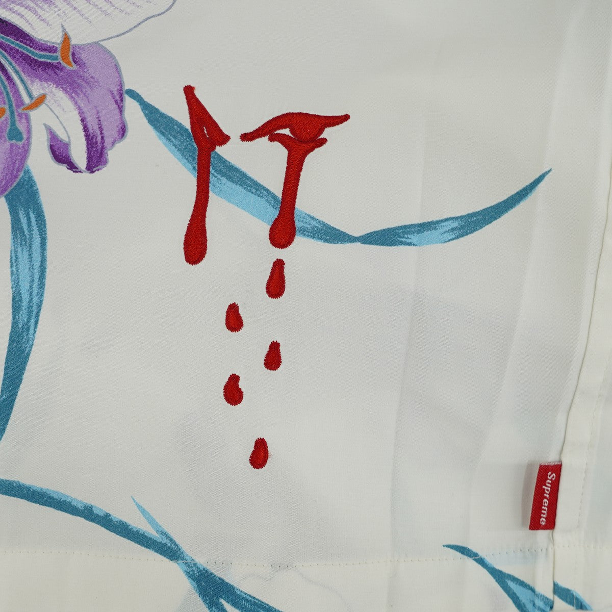 26SS AOI Lilies S／S Shirt葵産業 百合 グラフィティ IT ドリップ 刺繍 半袖 シャツ