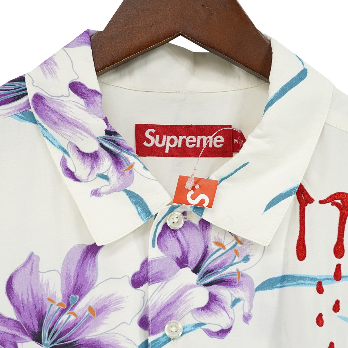 26SS AOI Lilies S／S Shirt葵産業 百合 グラフィティ IT ドリップ 刺繍 半袖 シャツ