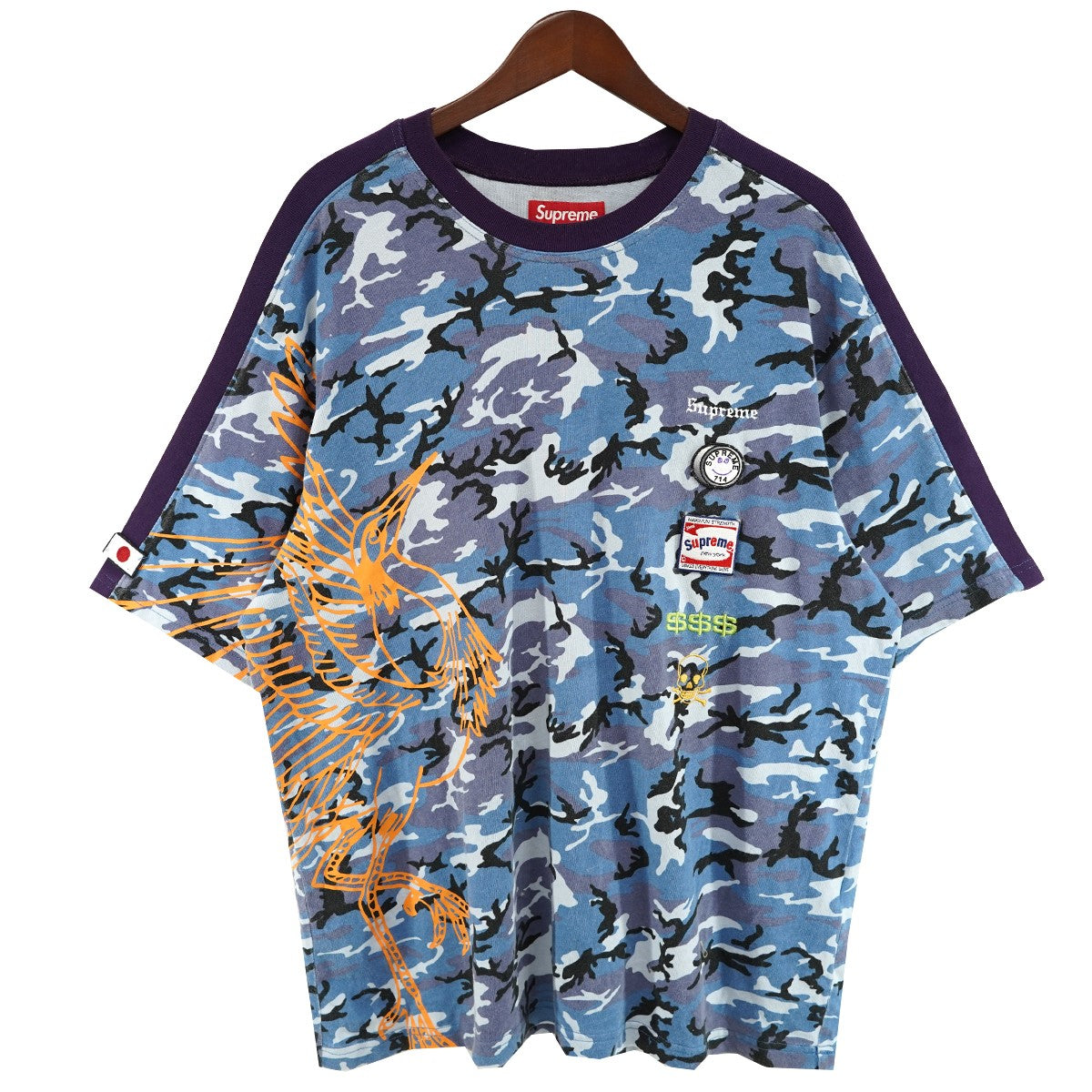 25AW Crane S／S Top クレーン ツル 鶴最高 ロゴ 迷彩 Tシャツ