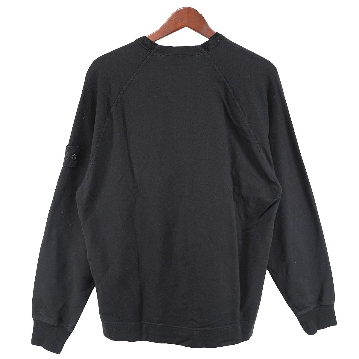 25SS Ghost Piece COTTON STRETCH FLEECE_STONE ISLAND GHOSTゴーストピース ロゴパッチ 薄手 クルーネック スウェットシャツ トレーナー