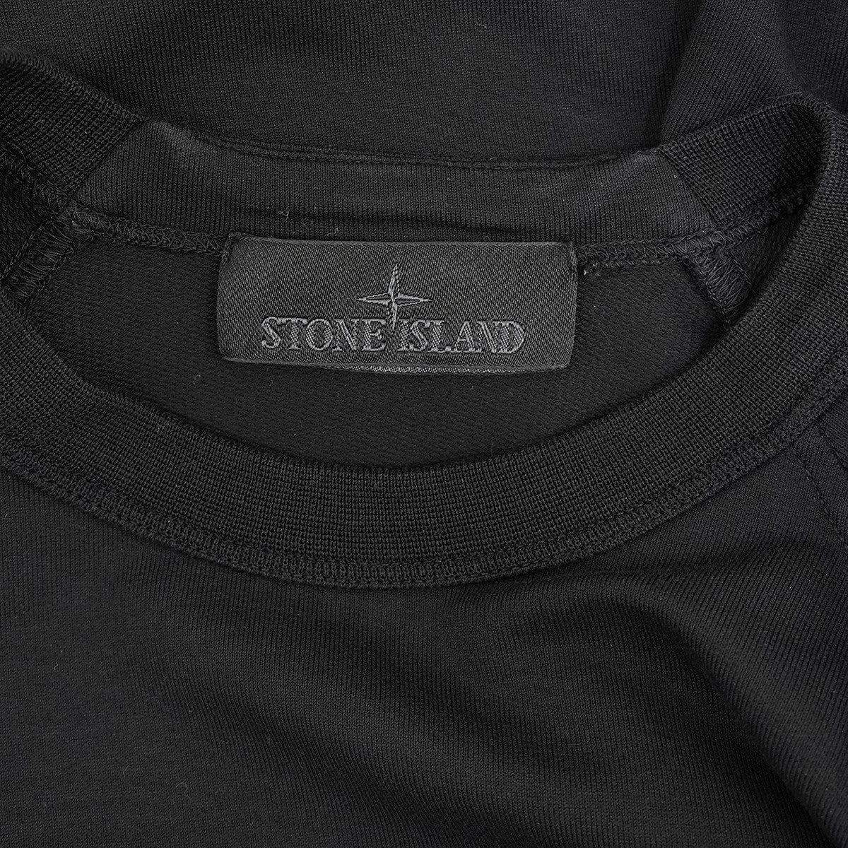 25SS Ghost Piece COTTON STRETCH FLEECE_STONE ISLAND GHOSTゴーストピース ロゴパッチ 薄手 クルーネック スウェットシャツ トレーナー