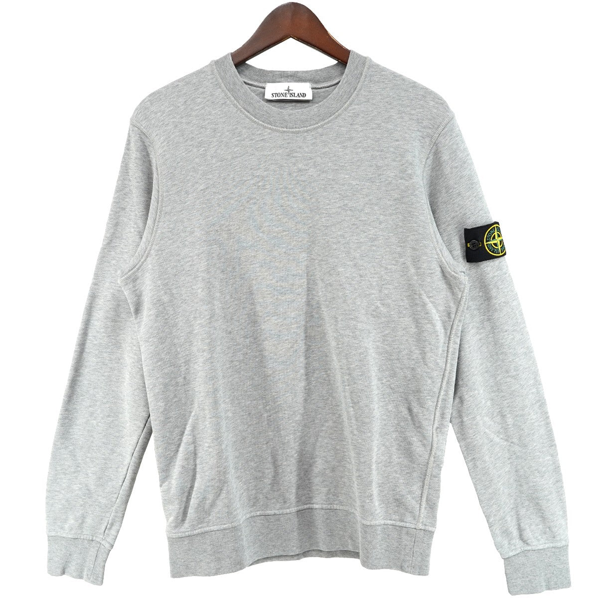 23AW GARMENT DYED SWEATSHIRTガーメントダイド加工 ロゴパッチ クルーネック スウェット トレーナー