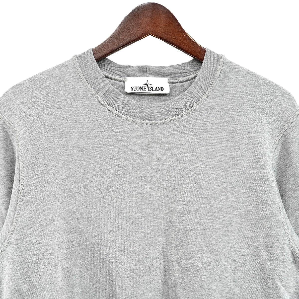 23AW GARMENT DYED SWEATSHIRTガーメントダイド加工 ロゴパッチ クルーネック スウェット トレーナー