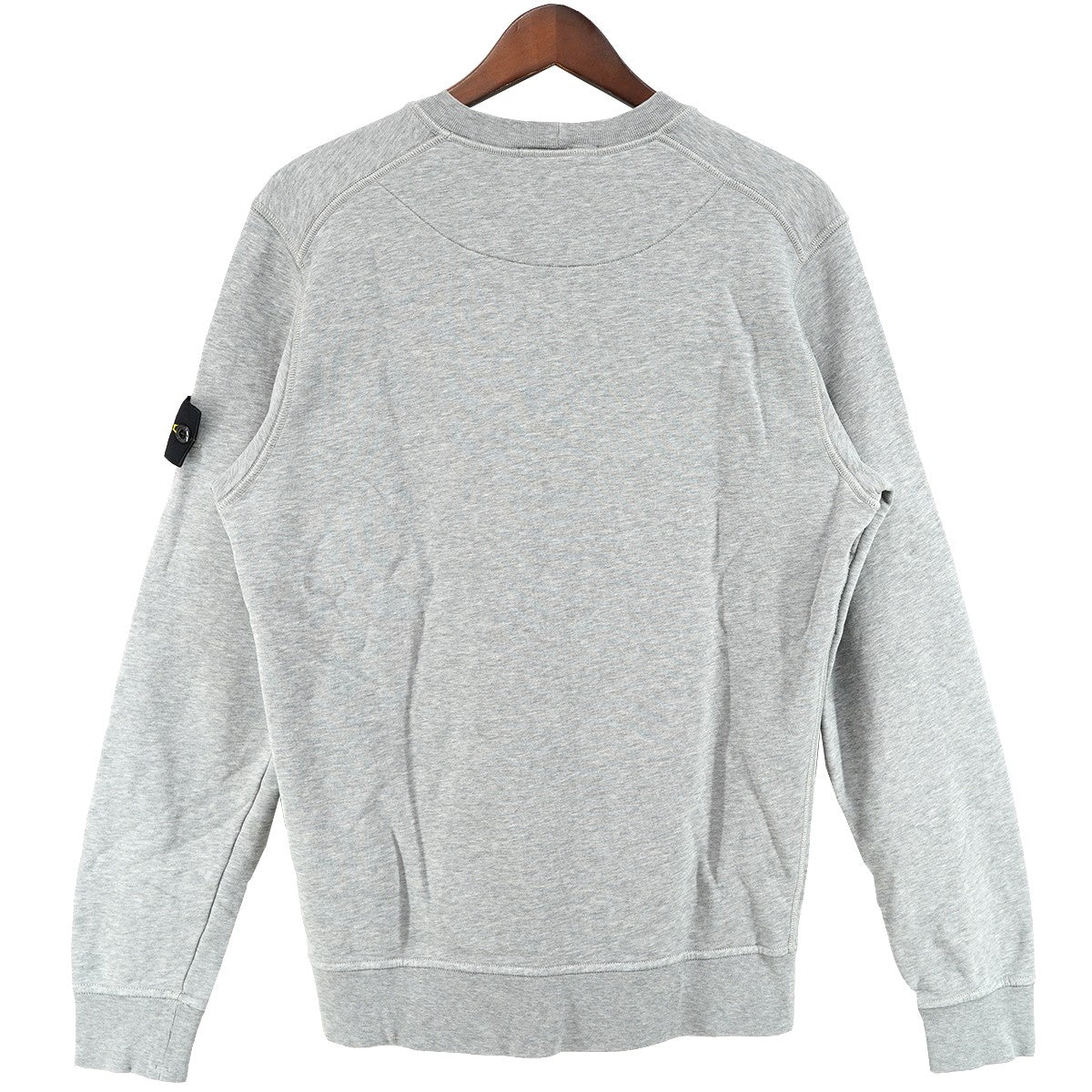 23AW GARMENT DYED SWEATSHIRTガーメントダイド加工 ロゴパッチ クルーネック スウェット トレーナー